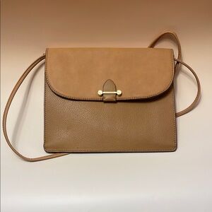 Isaac Mizrahi Tan Leather Shoulder Bag GUC